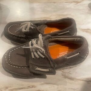 Boys Sperry Gray Boat shoes